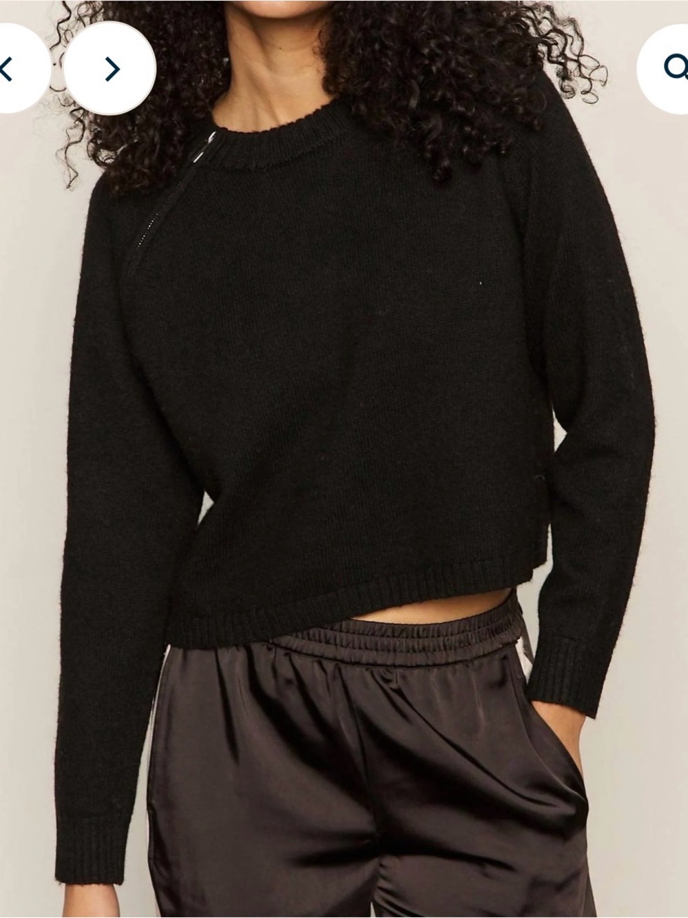 Sanctuary Black Crewneck Sweater